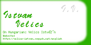 istvan velics business card